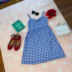 Old Navy Blue Gingham Sundress size 8